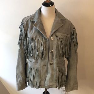 Understated Leather Western Suede Jacket